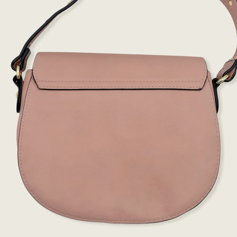 Victoria's Secret Small Vegan PU Pink Goldtone Studded Buckle Crossbody Bag - Image 2