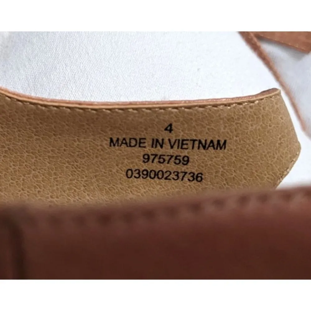 ASOS Pied Piper Ankle Wrap Heels in Warm Beige Satin Size 4 - Image 4