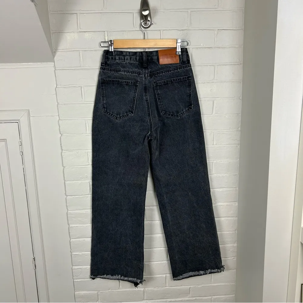 Princess Polly Washed Black Distressed Knee Jeans Size 2 - Image 10