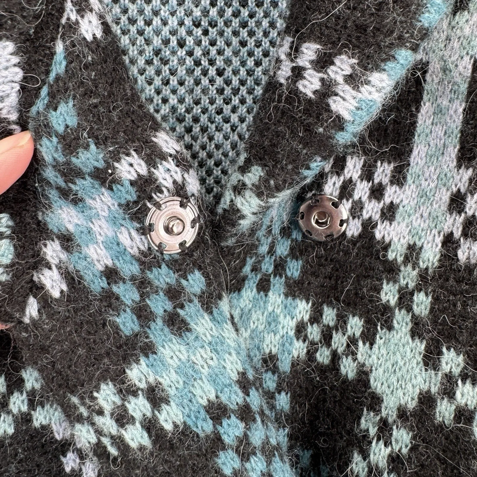 Soft Surroundings Aspen Sweater Jacket Womens Medium Wool Alpaca Blend Pockets - Image 8