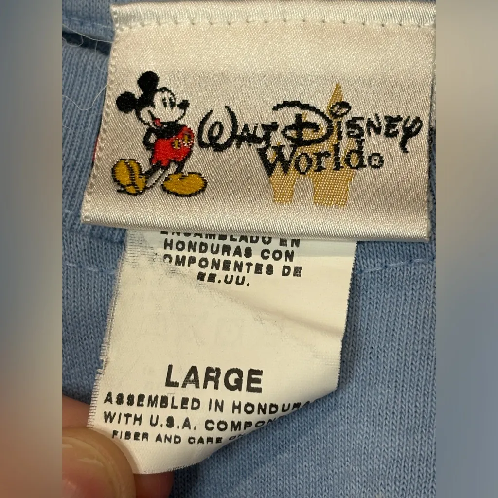 Vintage Walt Disney World Unisex Casual Short Sleeve Tee Size Large - Image 4