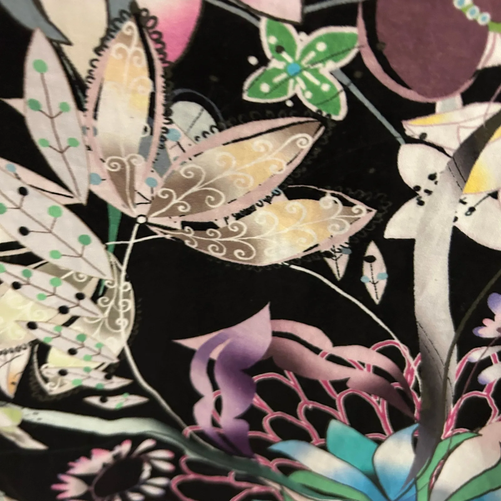 Cynthia Crowley SZ 10 Black Floral Sleeveless Dress Lining Classy A Line Preppy - Image 7