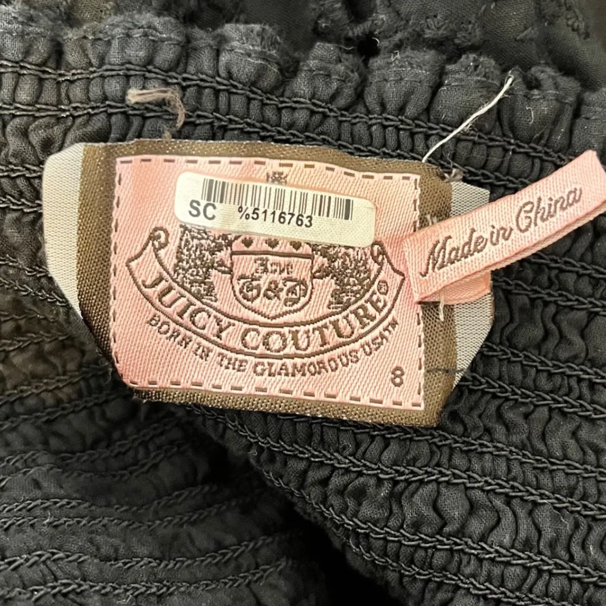 Vintage Y2K Juicy Couture‎ Lace Babydoll Mini Dress Size 8 Black - Image 6