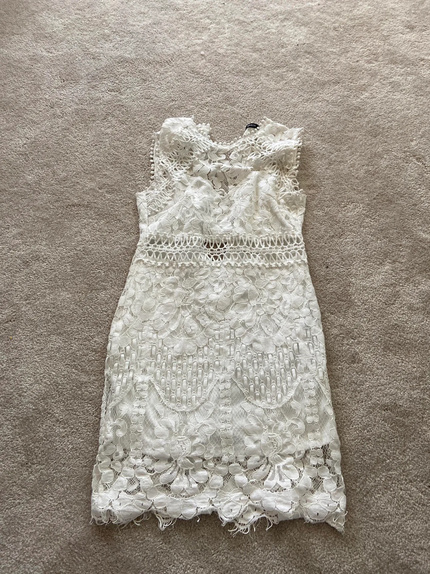 SheIn White Lace Dress - Image 2