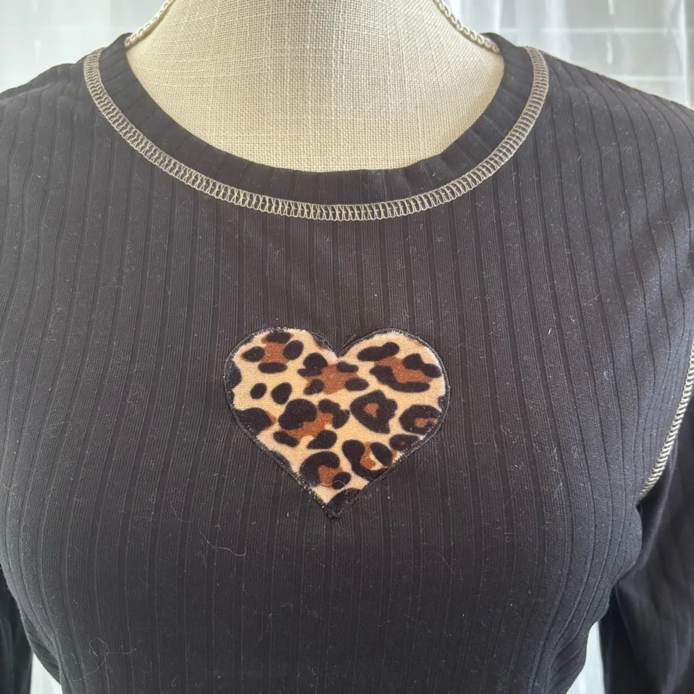 J for Justify Black Fitted Embellished Long Sleeve Tee - Image 2