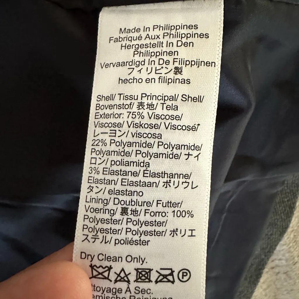 J.Crew  Going-Out Blazer Stretch Twill Dark Gray Size 10 - Image 10