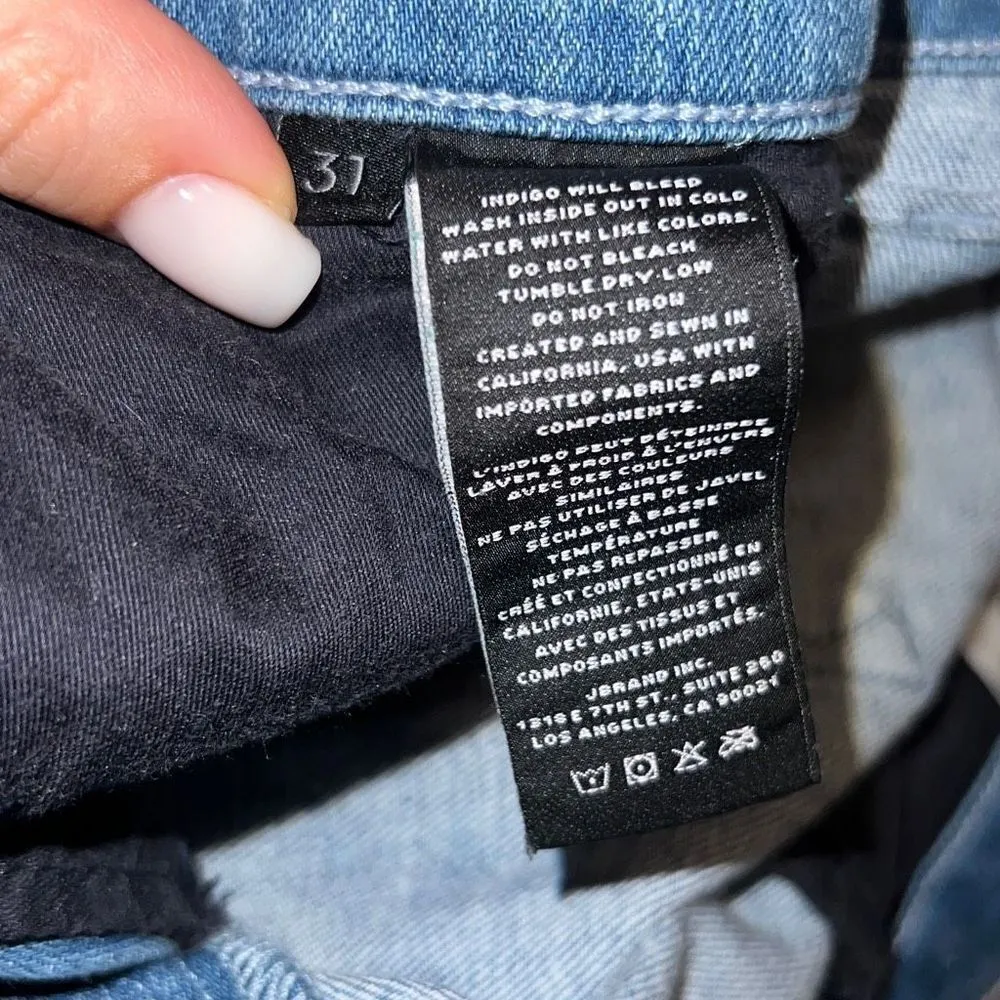 ✨J Brand Lillie High Rise Crop Skinny in Cloudy✨ - Image 8