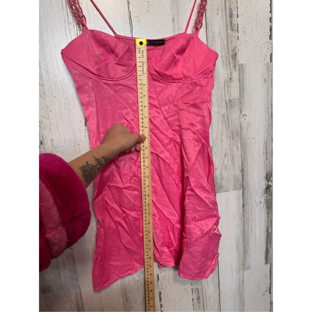 ZARA satin effect corset style dress size medium - Image 14