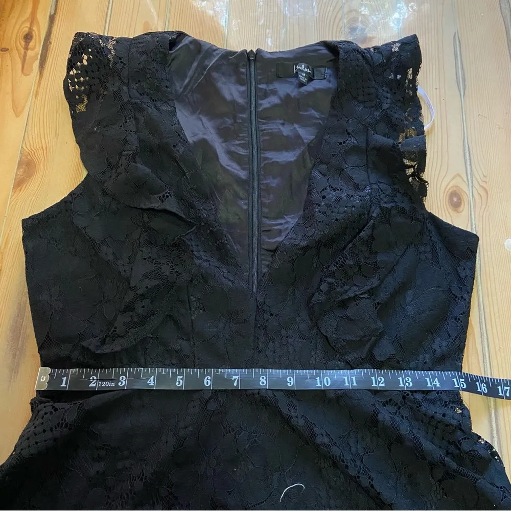 Lulus Molinetto Black Lace Ruffled Tiered Sleeveless Maxi Dress - Image 4