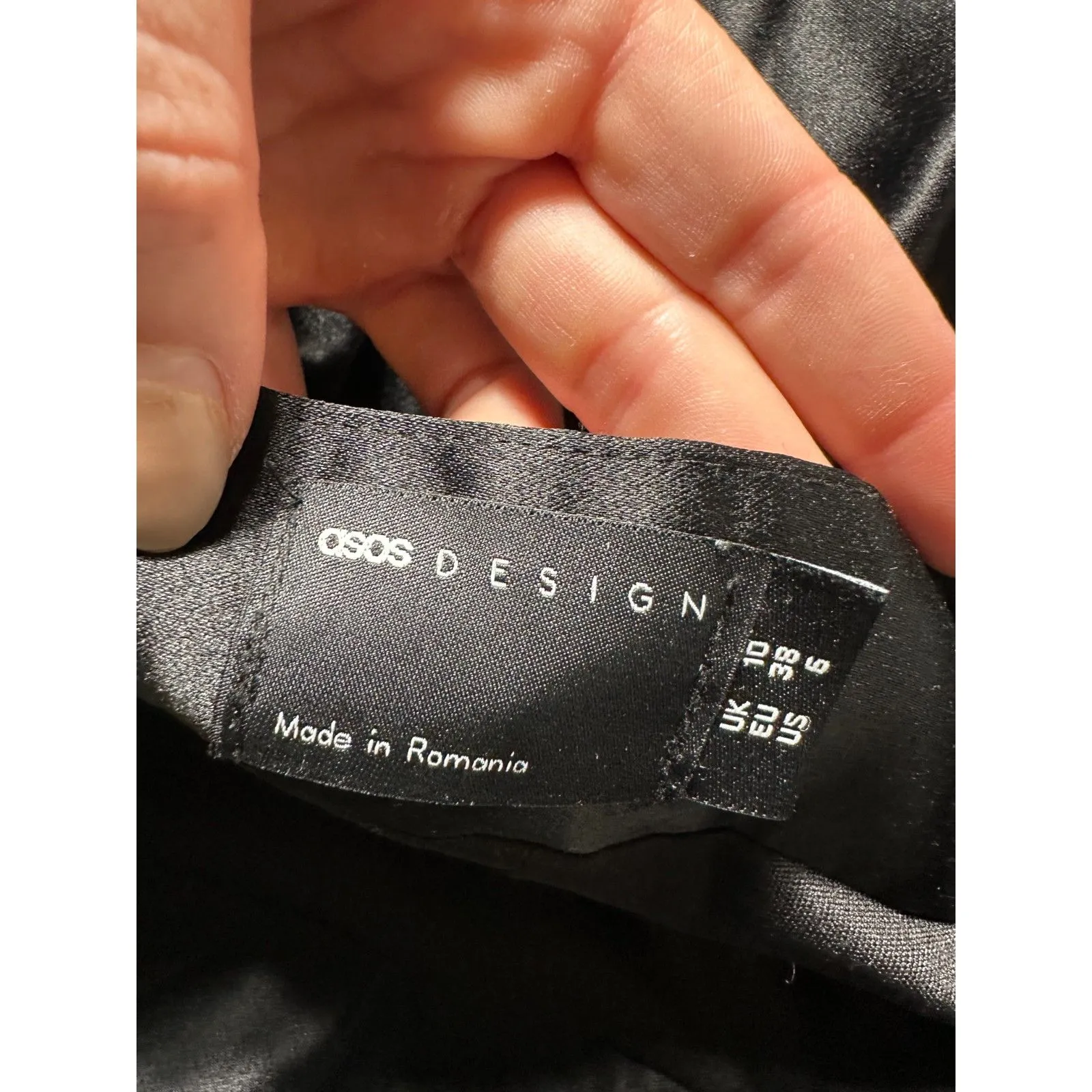 ASOS Black Mini Bubble Skirt Size 6 - Image 4