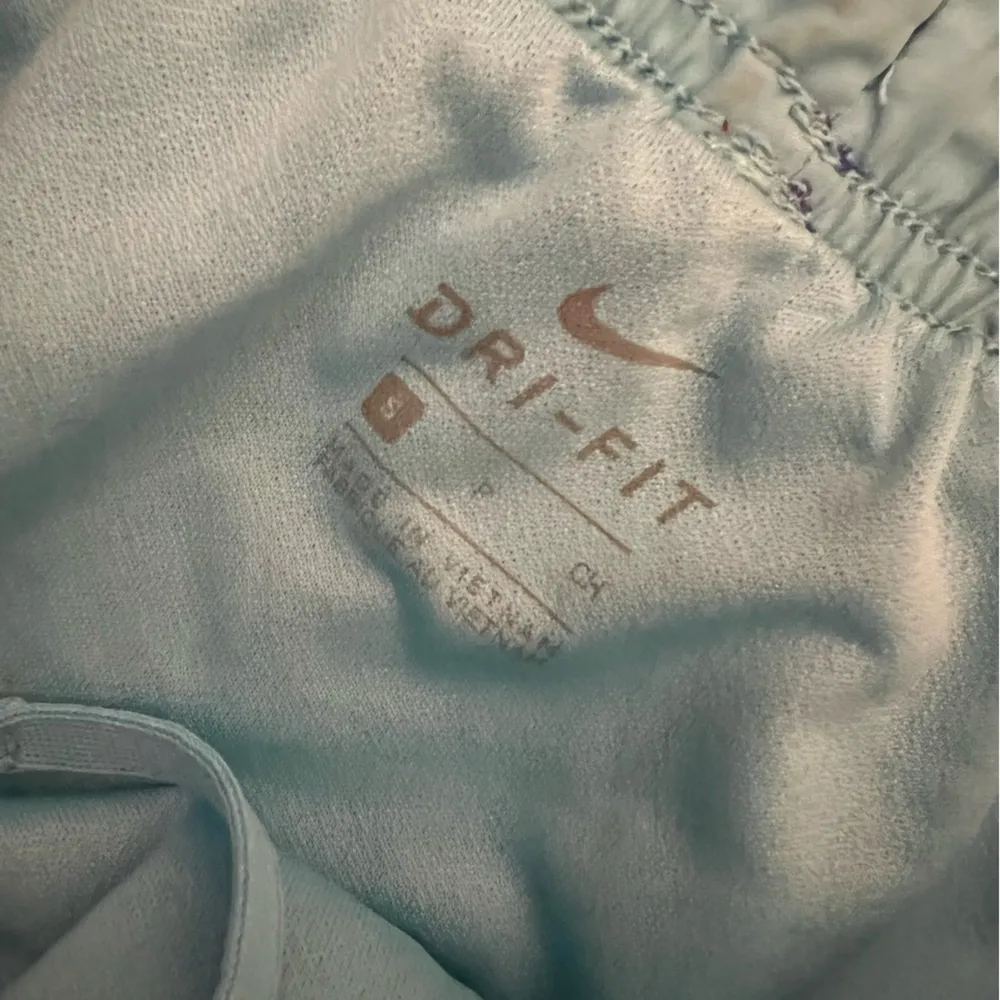 Womens Nike Dri fit light blue and royal athletic running shorts - Image 3