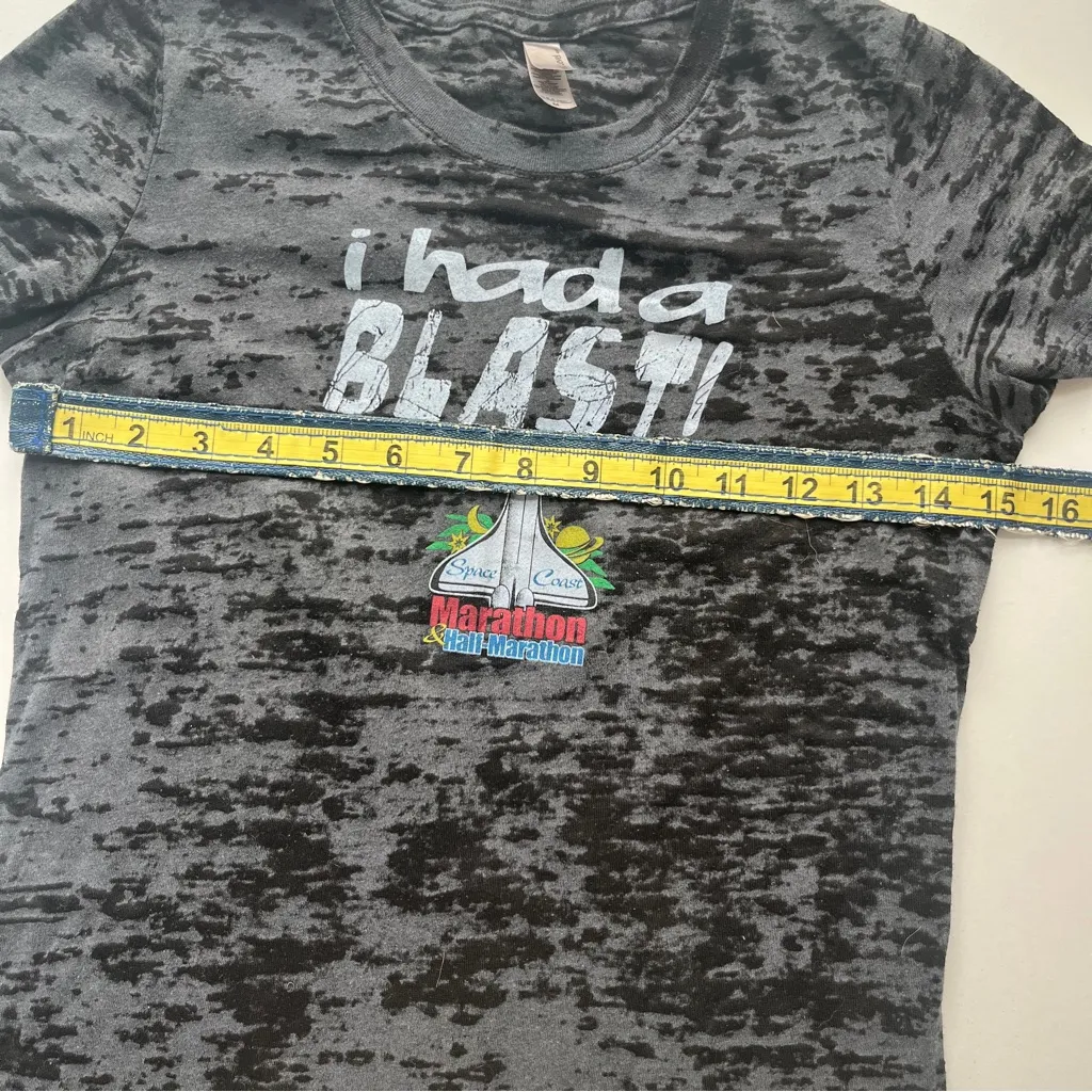 Next Level Apparel Space Coast Half Marathon Florida Charcoal Graphic Tee - Image 6