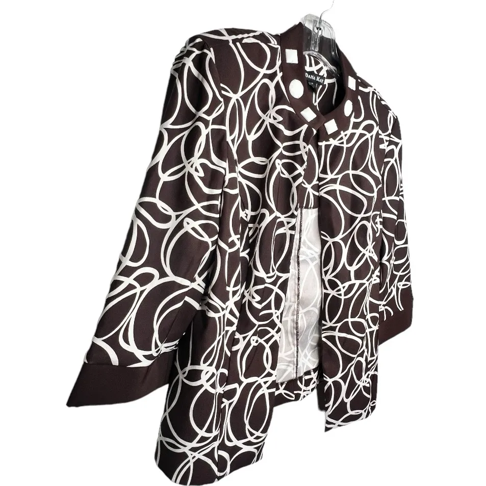 Dana Kay‎ Suit Jacket Brown Size 10 - Image 3