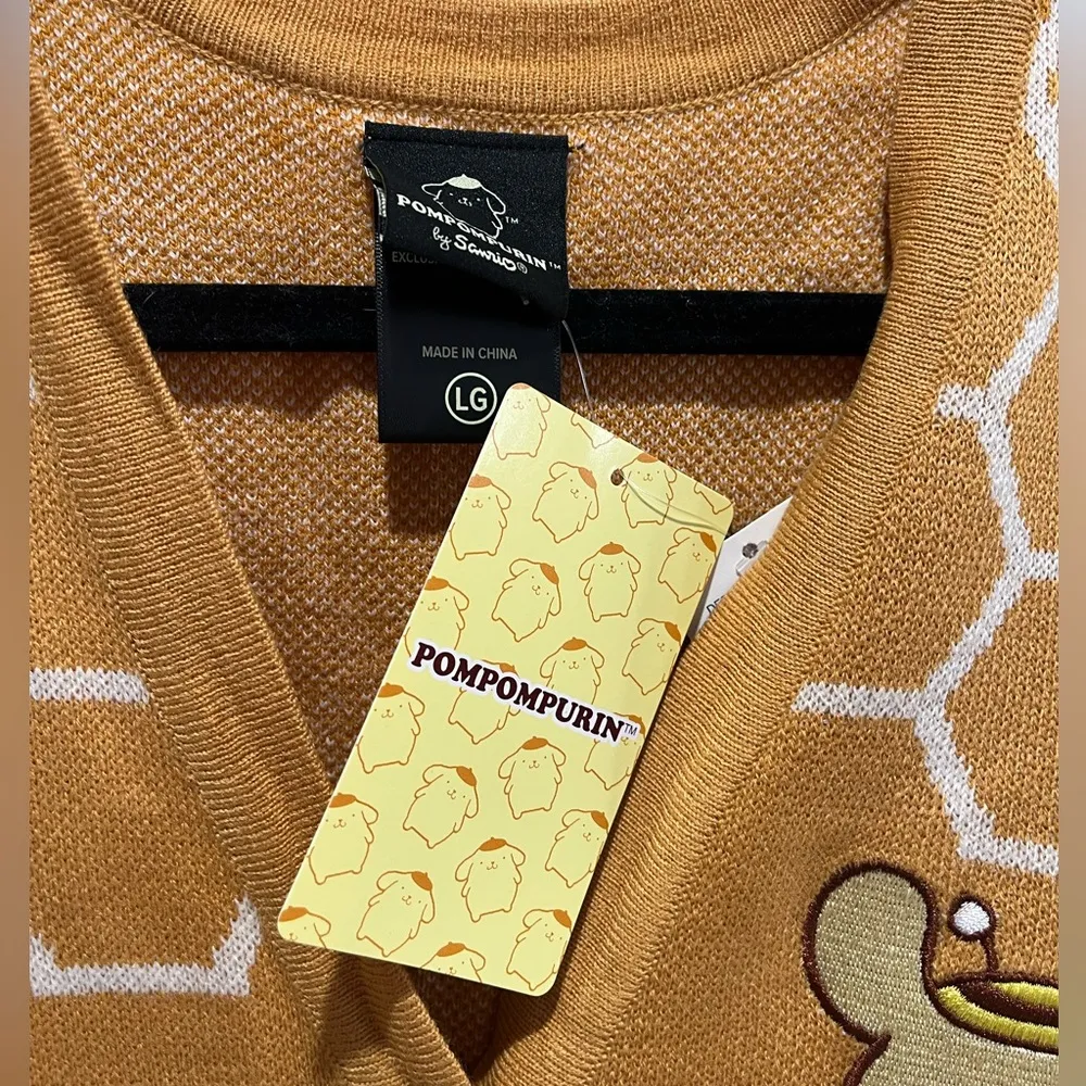 Pompompurin and Friends Honeycomb Cardigan - Image 6