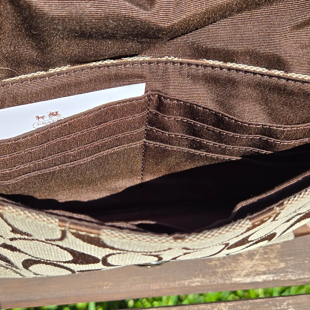 Coach  classic Monogram clutch 9" X 5" - Image 7