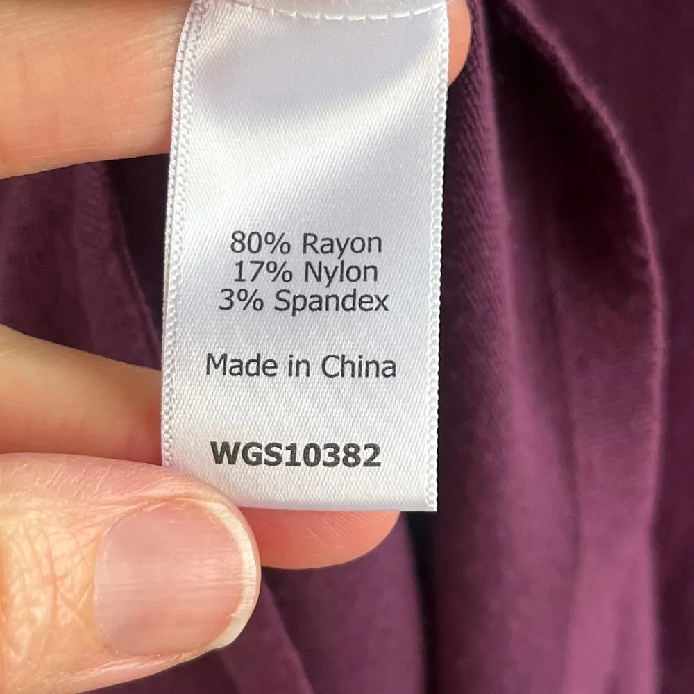 41 Hawthorn Women's Dark Purple Flare Sleeve Sweater Size M. NEW Size M - Image 7