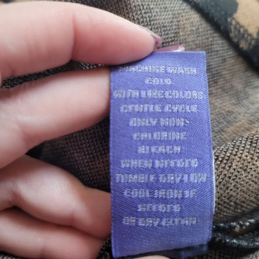 Vivienne Vivienne Tam Brown and Black Chain Print Skirt - Image 10