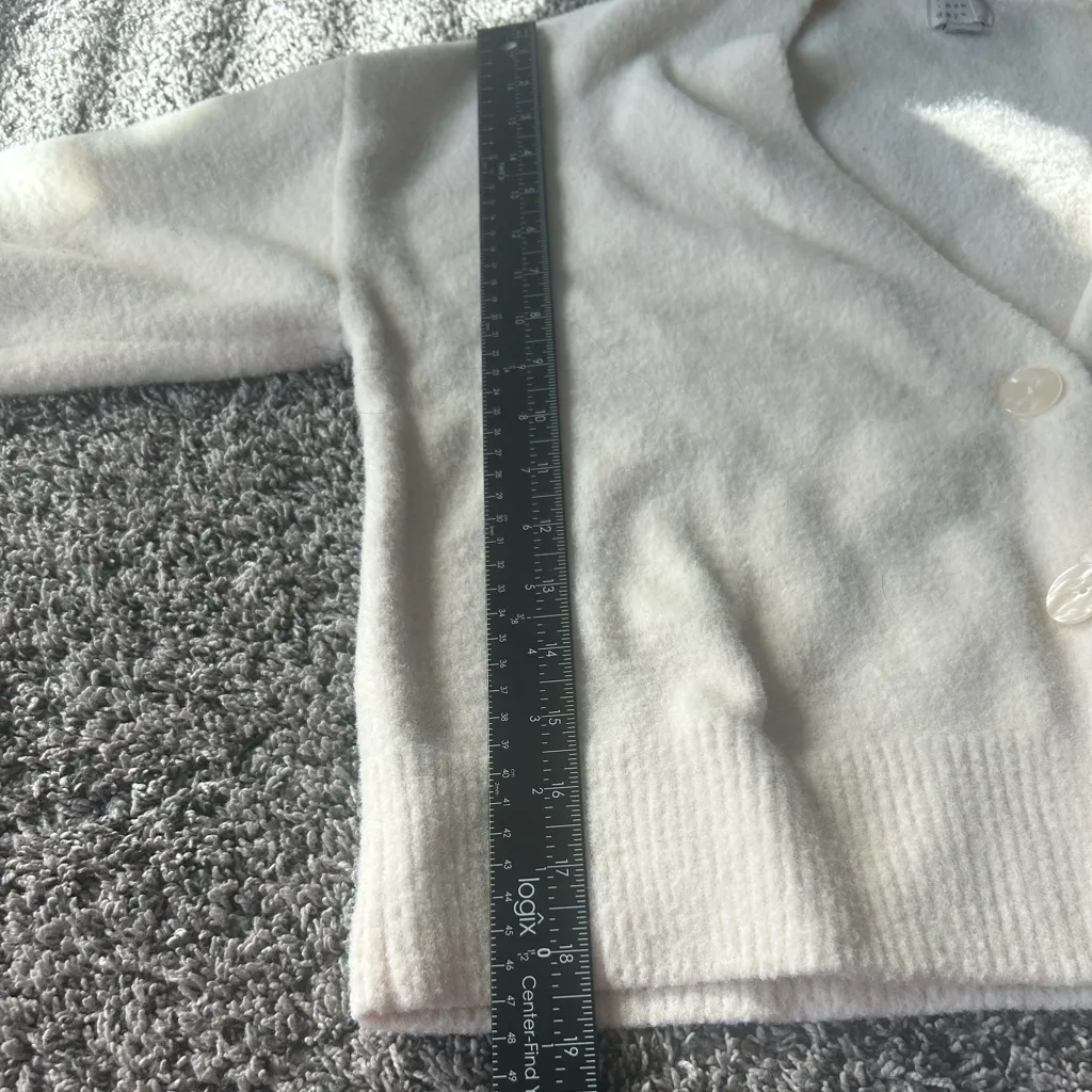 A New Day Women’s Small Cream Button Up Knit Cardigan Sweater Long Sleeve Cozy - Image 7