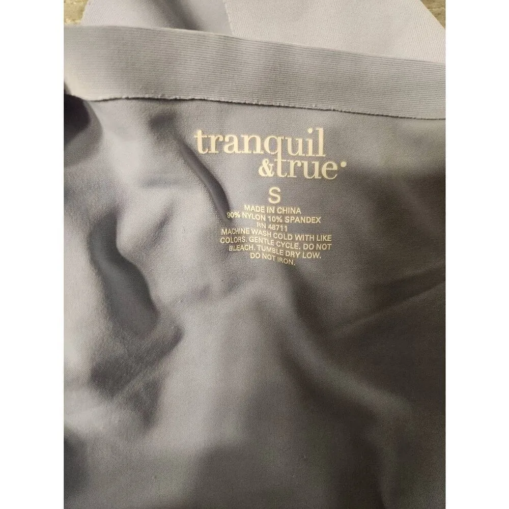 Tranquil & True Size S Blue Seamless Bralette Bra Blue - Image 3