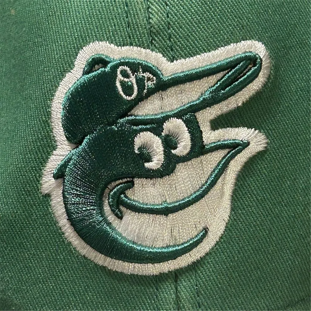 Baltimore Orioles Green Melonwear Adjustable Baseball Cap Bryn Mawr Edition - Image 3