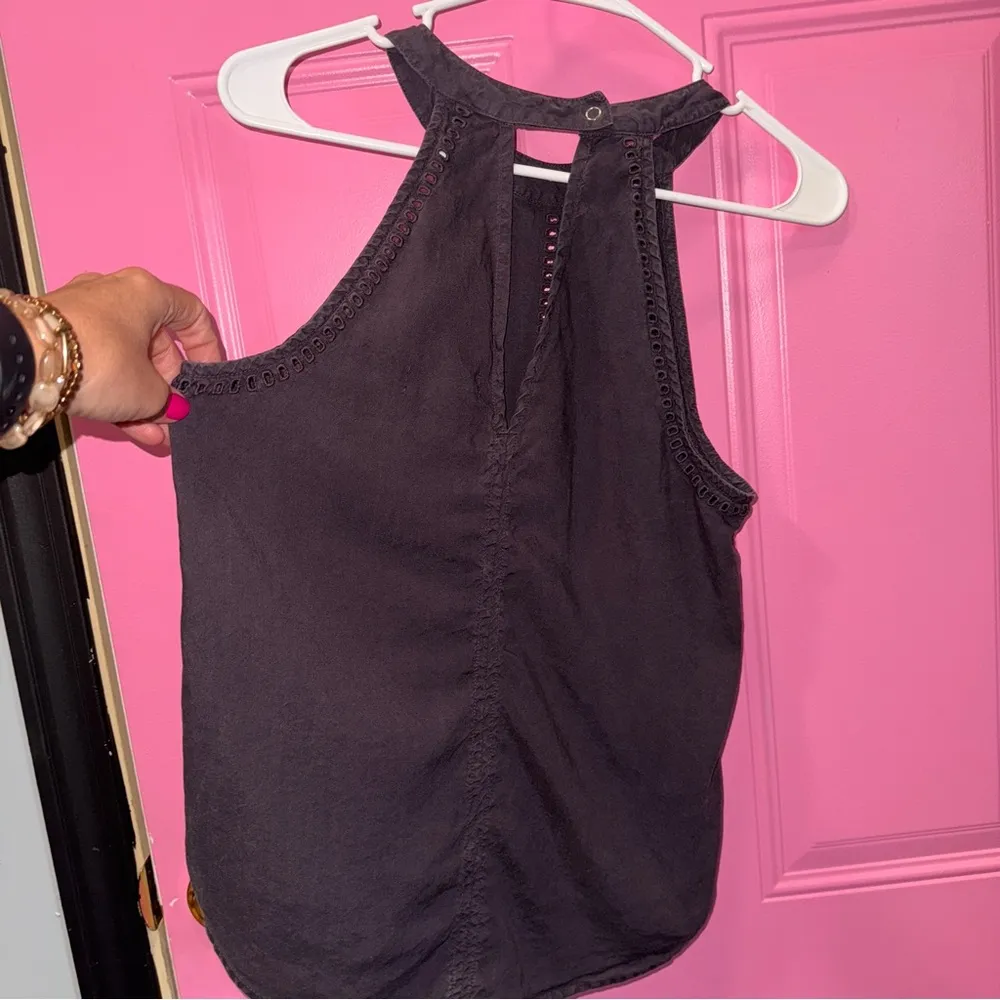 Cloth & Stone‎ Charcoal Grey Sleeveless Tank Top - Image 4