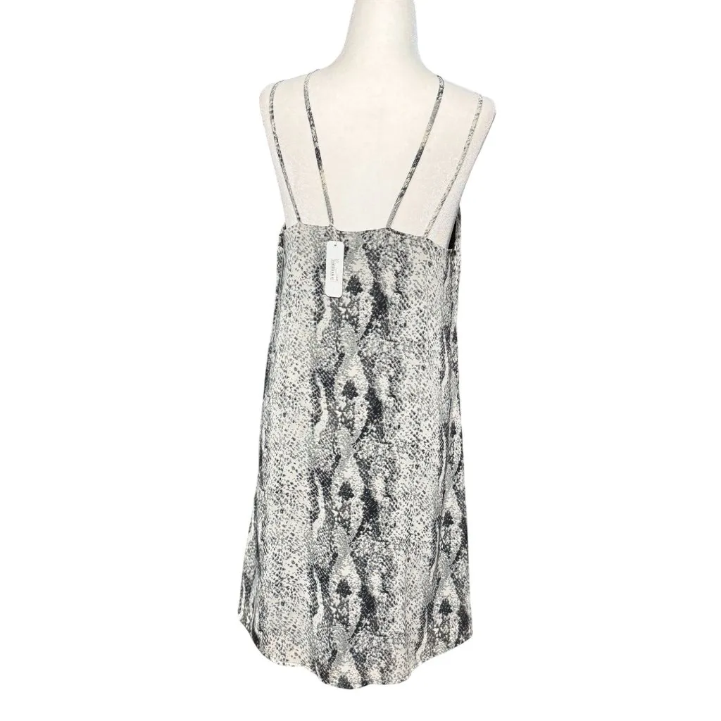 Snake Print Strappy Midi Dress Sleeveless Relaxed Fit Boho Casual party Clubwear Black Size M - Image 5