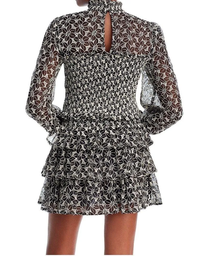 En Saison Embroidered Mock Neck Top, Size S NEW - Image 3