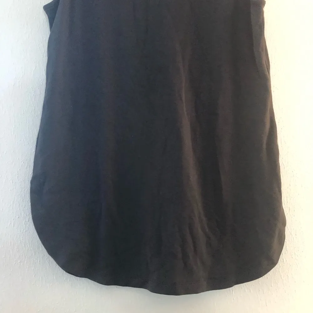 Ann Taylor Shell Navy Blue Mock Turtleneck Sleeveless Top Sz M EUC - Image 6