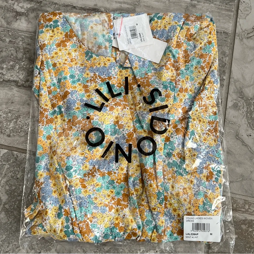 Sidonio Lili Ruffled Floral Dress in Mint Klint, Yellow Multi Size M New w/Tag Size M - Image 11