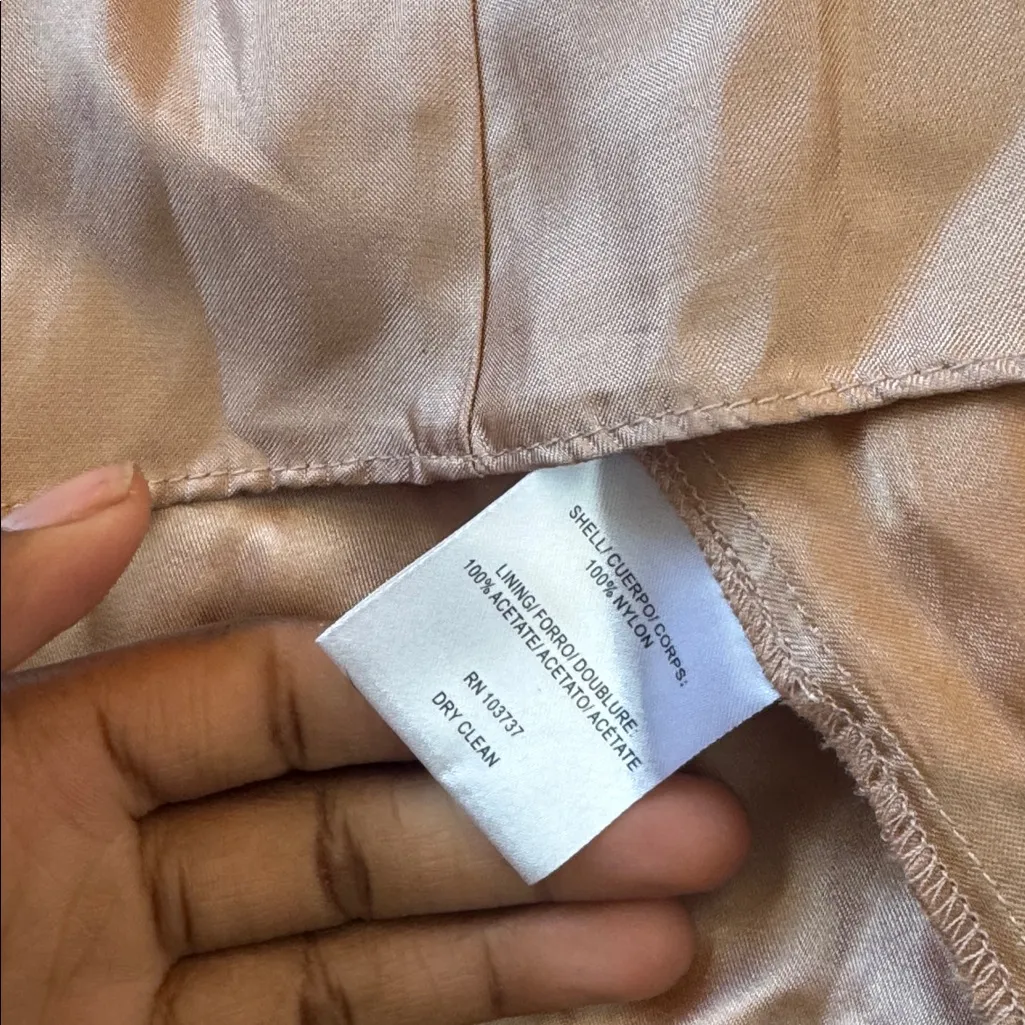 Donna Morgan Collection Oyster Natalya Blouseon Lace Dress SIZE 10 - Image 8