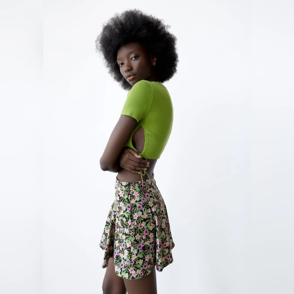 FLORAL PRINT SKORT - Image 3
