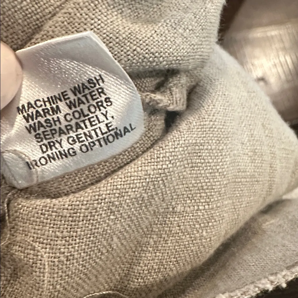 Flax Natural Linen Pants size medium with pockets - Image 8