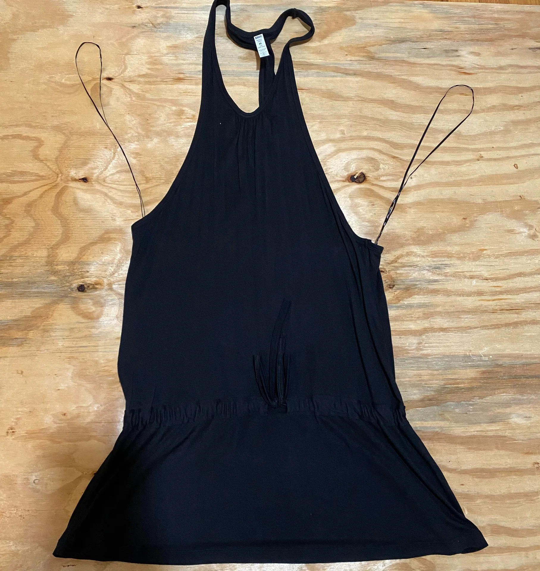 TKO Racerback Top M Black Drawstring At The Waist  - Image 2