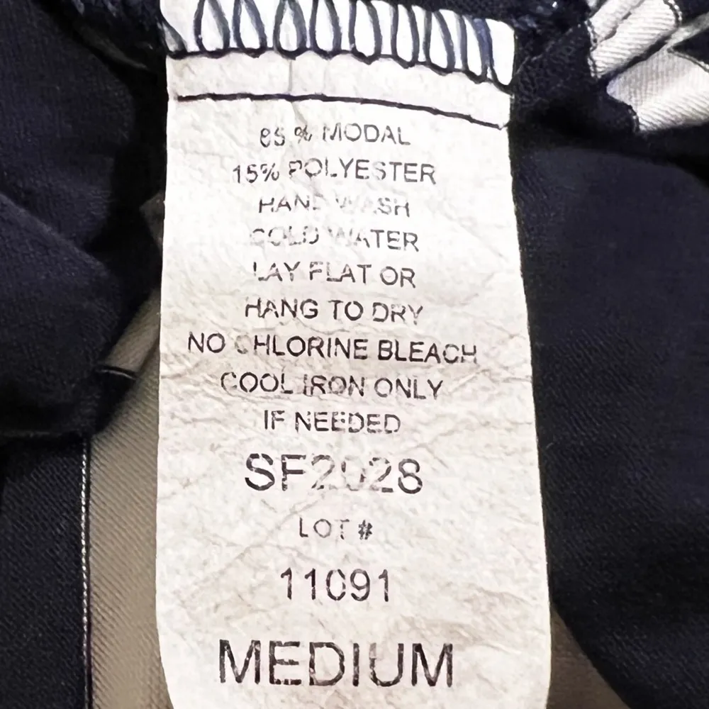 Elan 8 Way Convertible Multi Way Striped Jersey Dress Swim Coverup Blue White M - Image 9