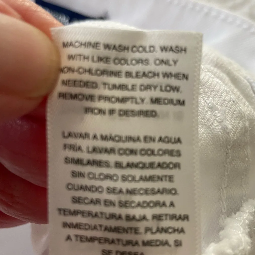 Scoop Wide Leg Denim Bermudas Streetwear, Minimalist, Resort, Old Money, Coastal White Size 10 - Image 6