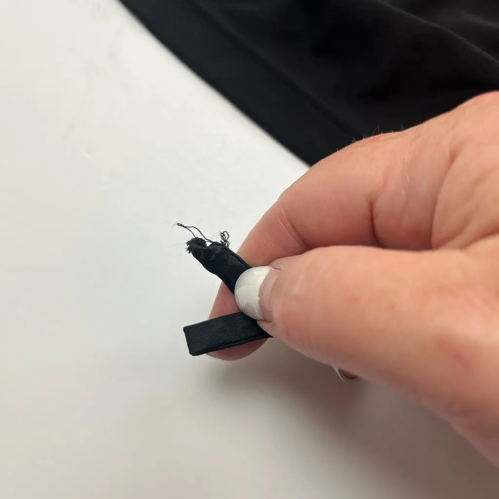 Alice‎ + Olivia Marsha Ruched Polo Mini Dress Womens Size XS Black Bodycon *FLAW - Image 7