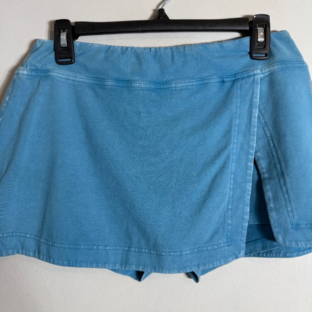 FP Movement Free People Hot Shot Mini Skort Women's Large Misty Blue Active NWT - Image 4