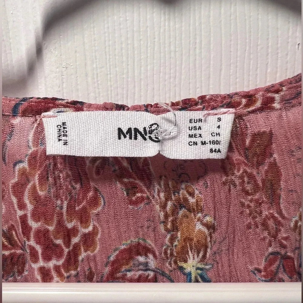 Mango  Dress Size 4 Dark Dusty Rose - Image 2