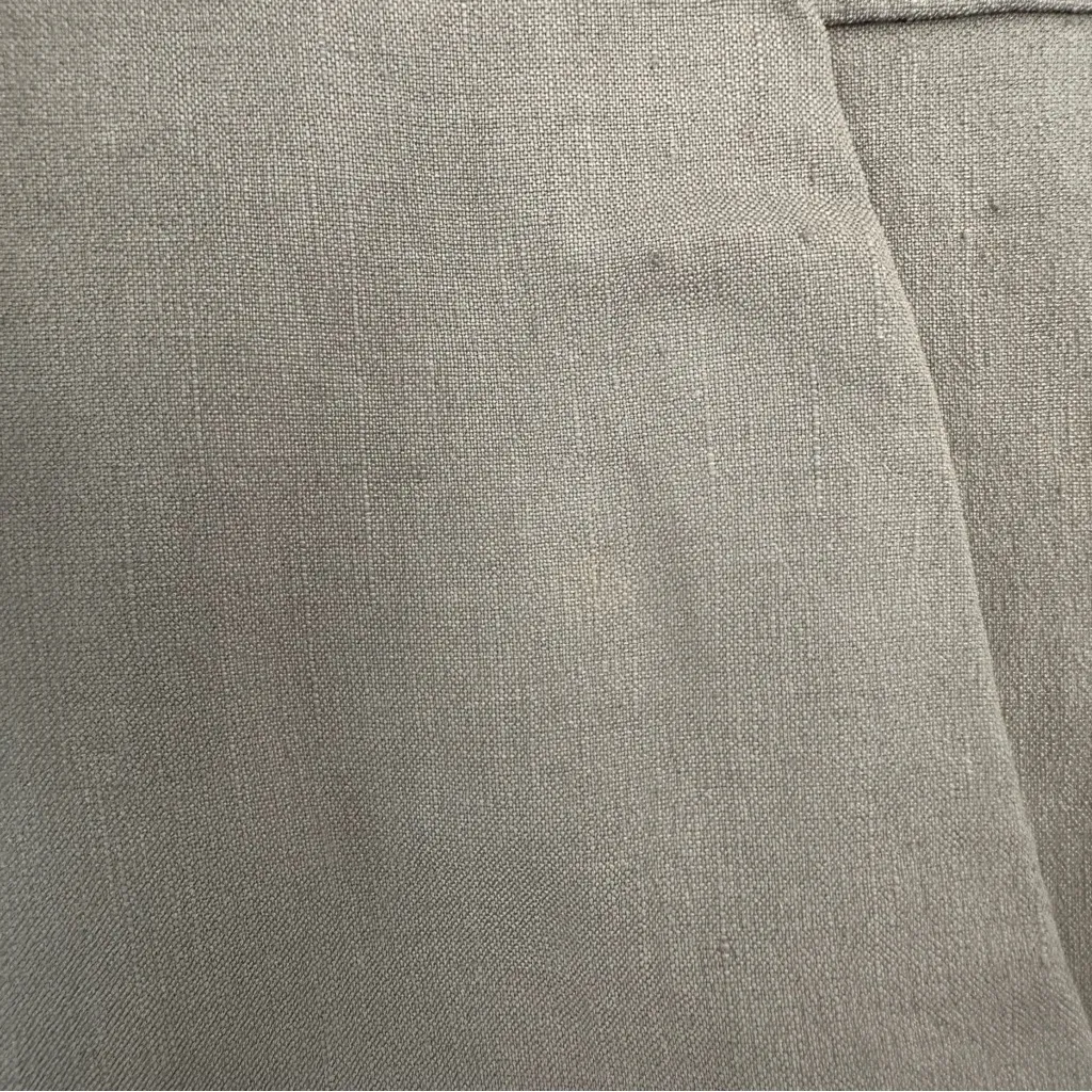 Theory Helda Linen Blend Short Dress Women’s 8 Khaki Tan 3/4 Sleeves Utility - Image 7