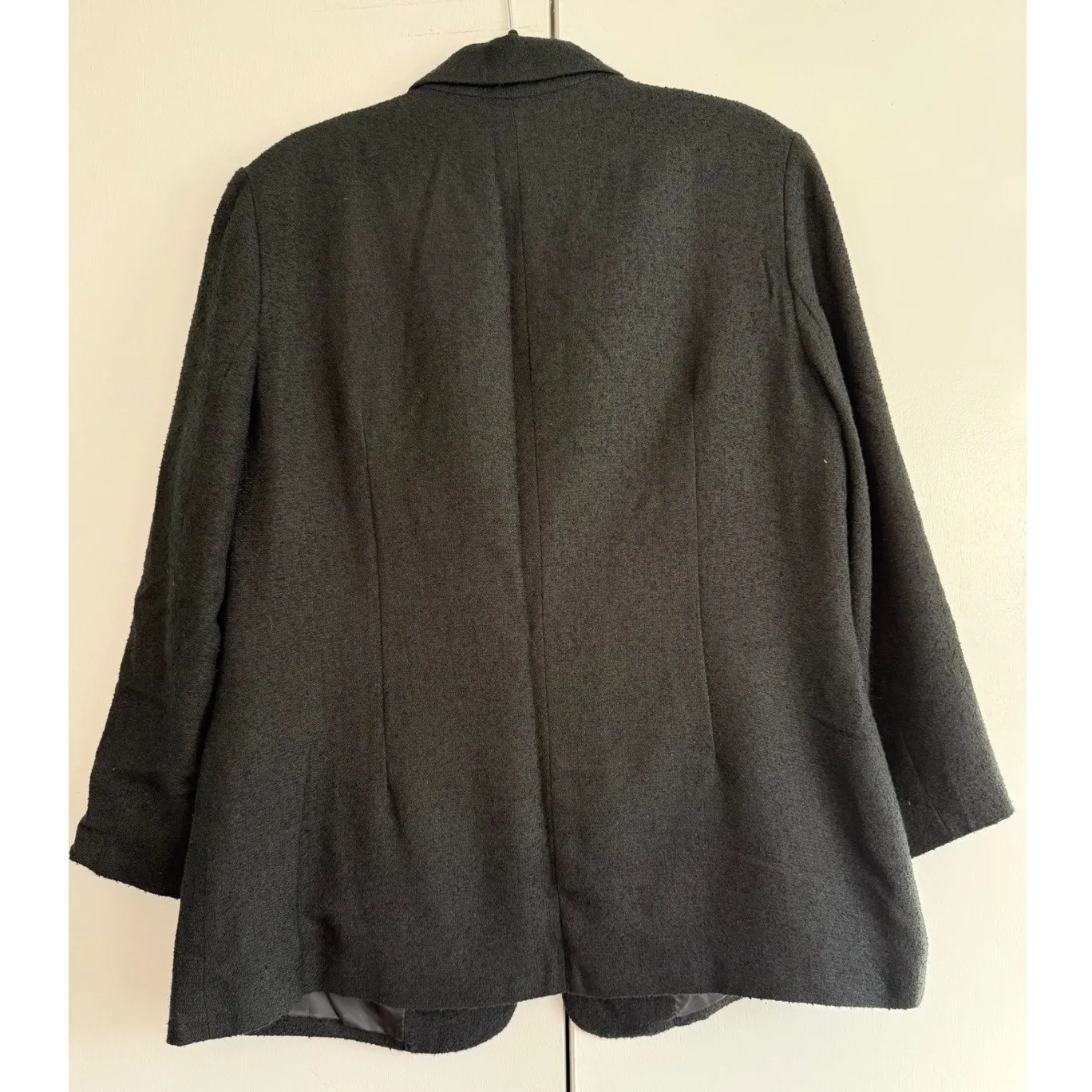 Hagger Black Textured Structured Blazer Size 14‎ | Classiccore | Dark Academia - Image 5