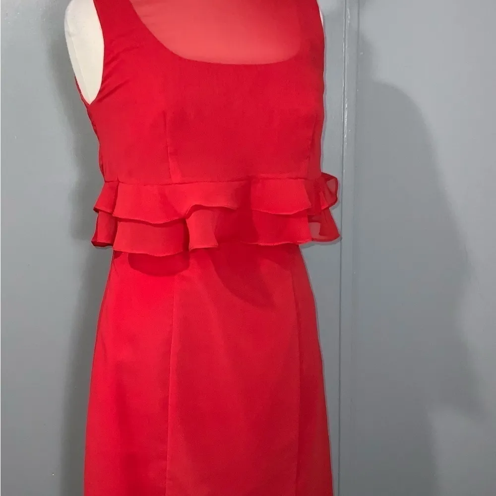 Alfred Angelo Cherry Red Sleeveless Cocktail Homecoming Formal Prom Dress 8 NWT - Image 10