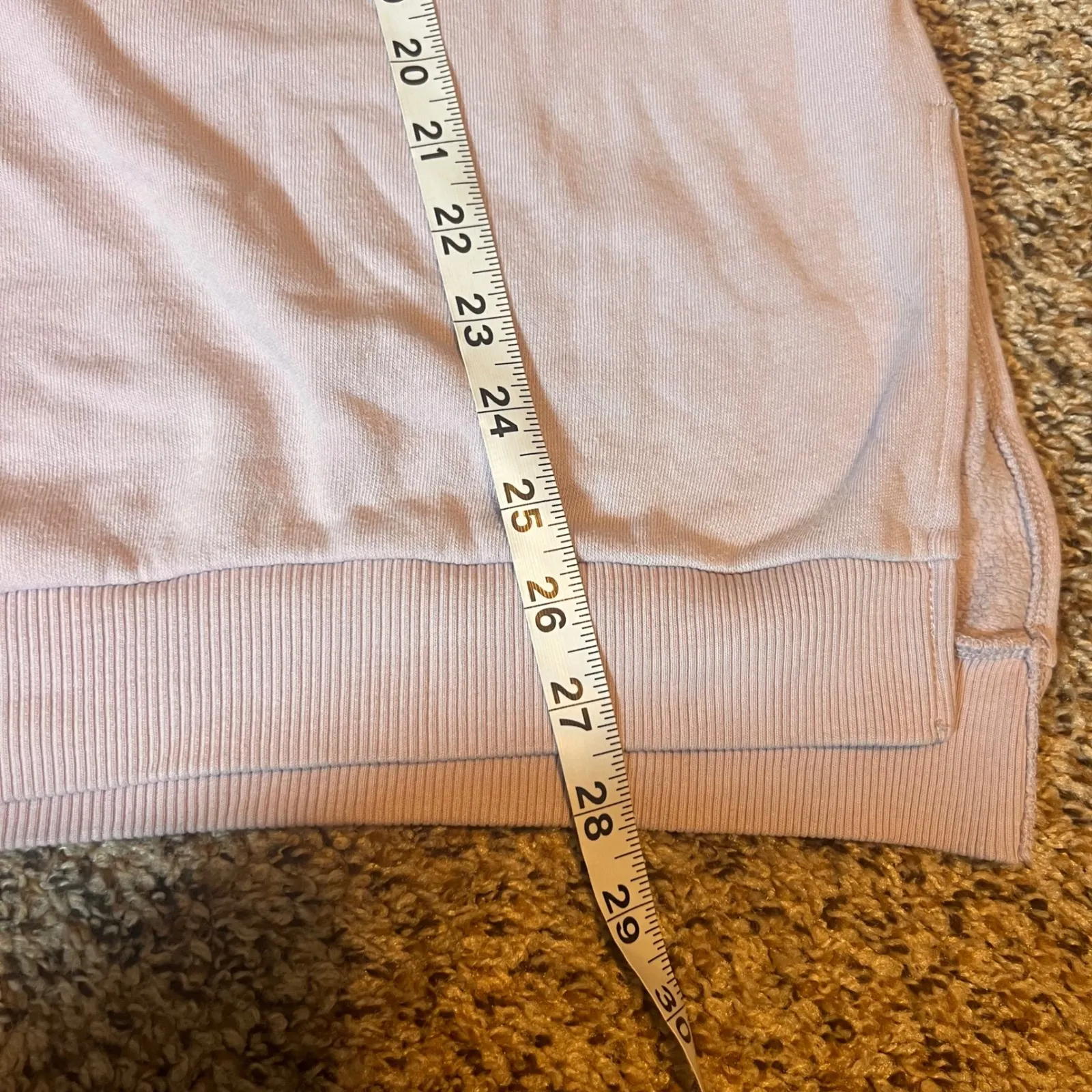 American Eagle‎ Jeggings Fit Striped Pullover Crewneck Sweatshirt Medium Purple - Image 4