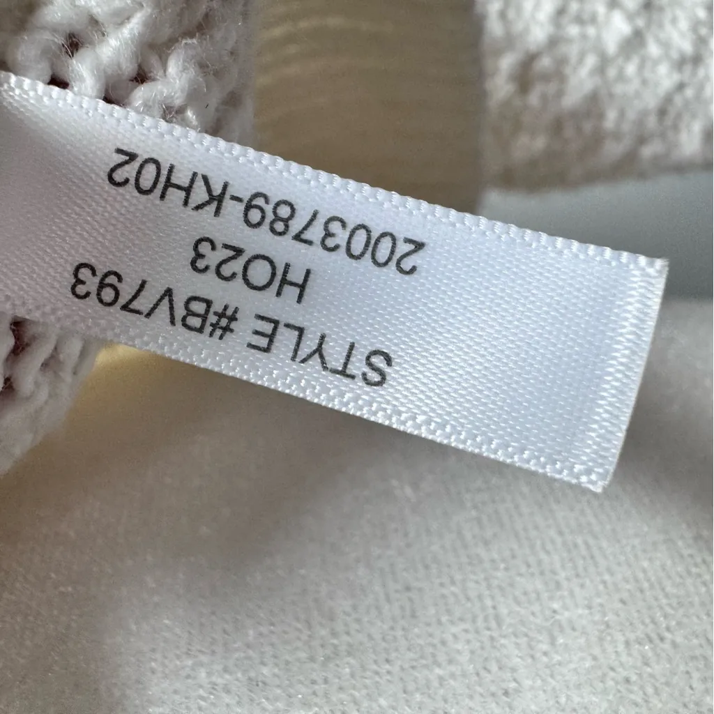 J. Crew Factory Rollneck Roll Neck Cable Knit Sweater White Ivory Small - Image 10