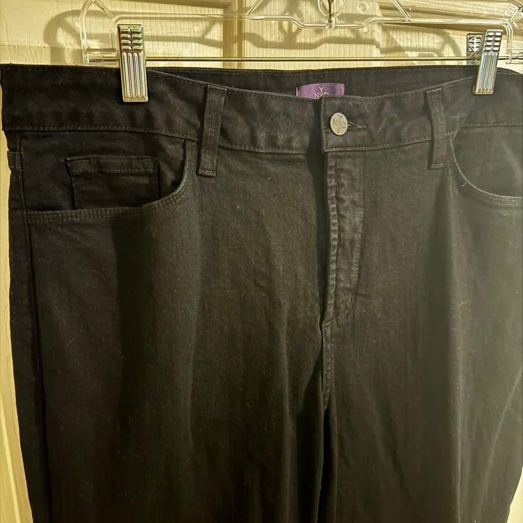 NYDJ New Lift & Tuck High Waist Bootcut Black Stretch Jeans Plus Size 16 - Image 9