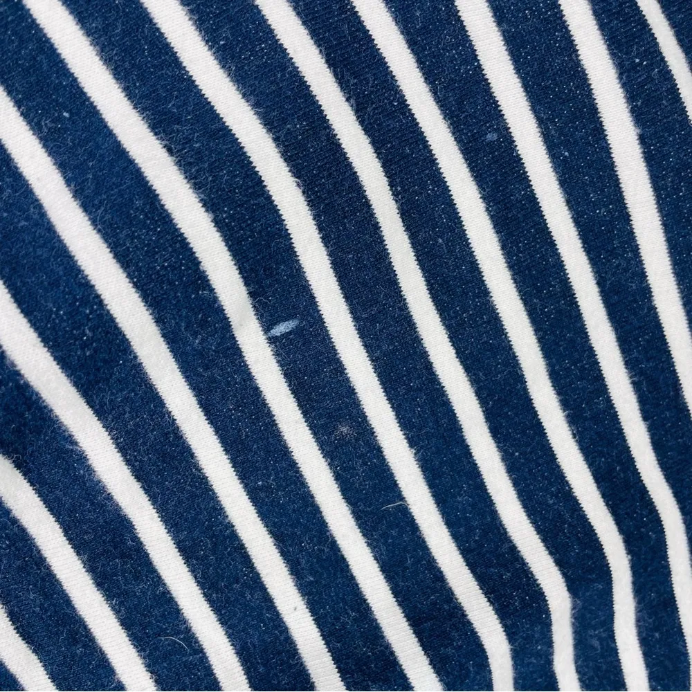 Oats New York long sleeve blue and white stripe sweater shirt small sweatshirt - Image 2