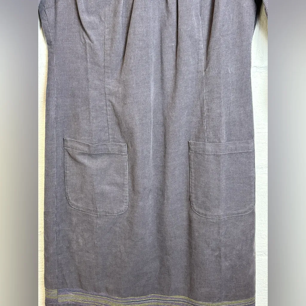 Boden Woman’s Mini Corduroy Pale Purple Casual Cutesy 3/4 Sleeves Dress Size 4L - Image 3