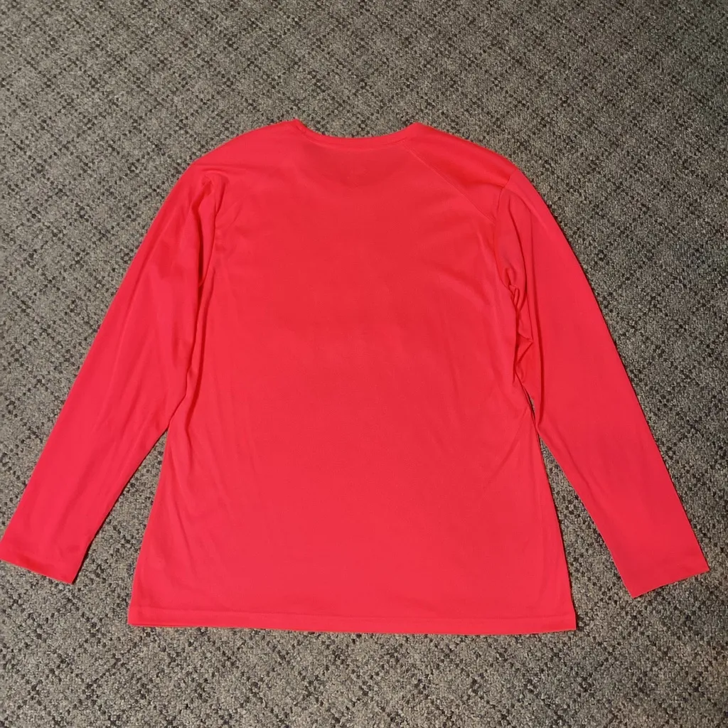 Badger Sport Coral Pink Orange Messiah Basketball Athletic Long Sleeve Top * L - Image 5