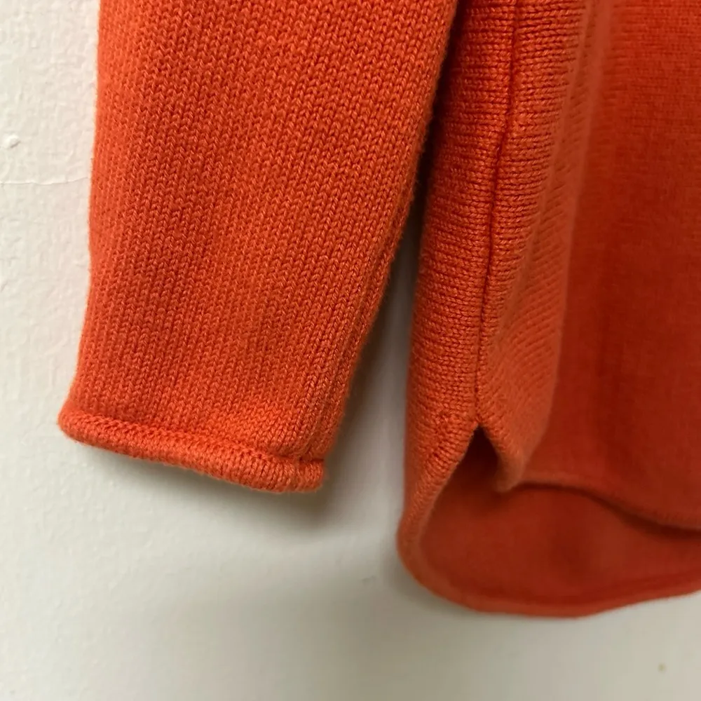 Michael Kors Bold Orange half zip top pullover Sweater size‎ small - Image 3