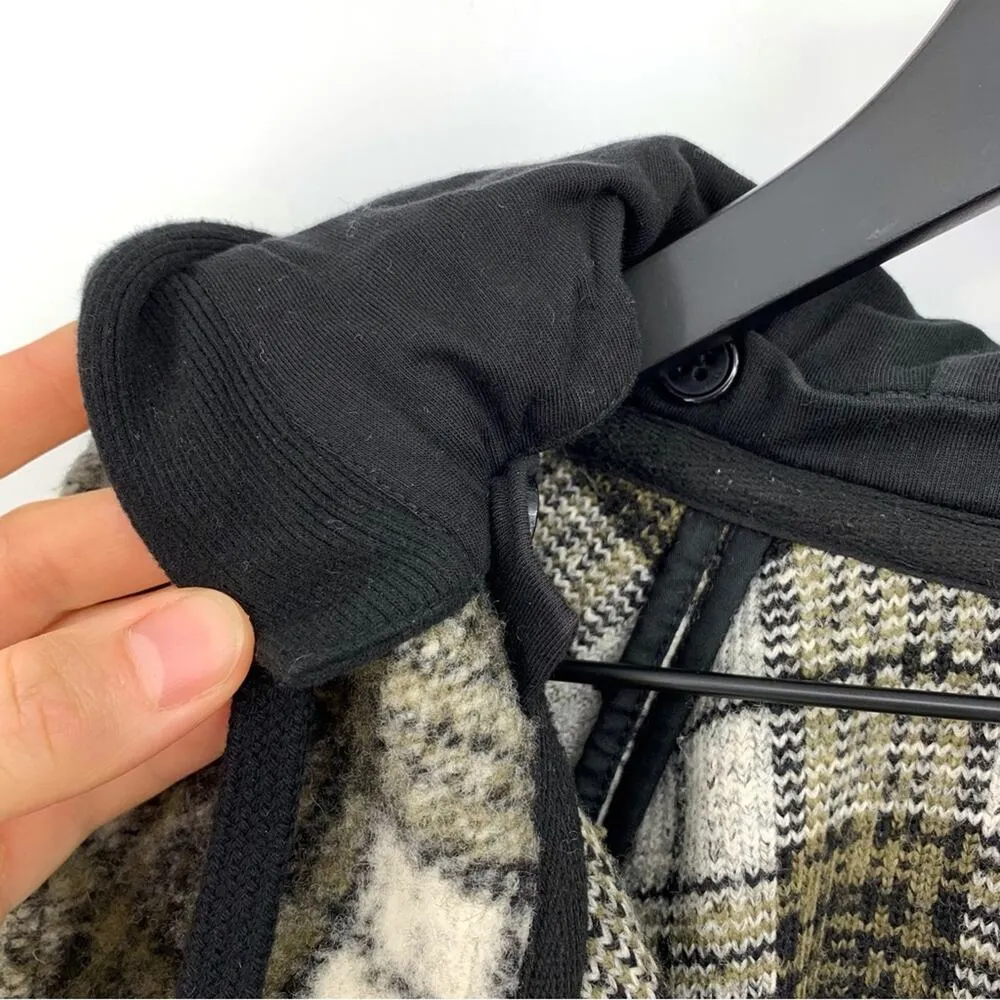 HALLE BERRY x Sweaty Betty Rhea Overshirt Plaid Jacket Green Black Cream 14 (XL) - Image 11