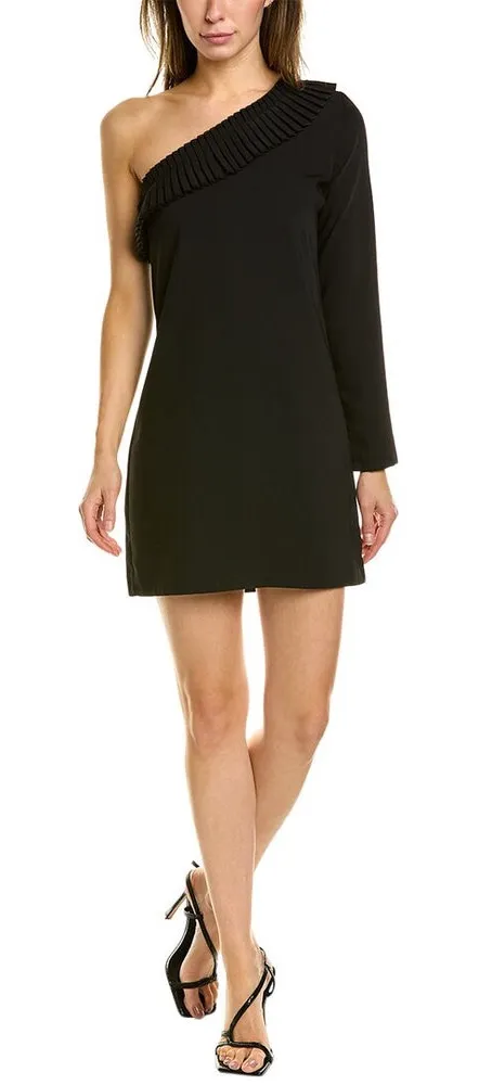 The Kooples One Shoulder Black Dress – NWT – Size Small – Crepe Mini - Image 1